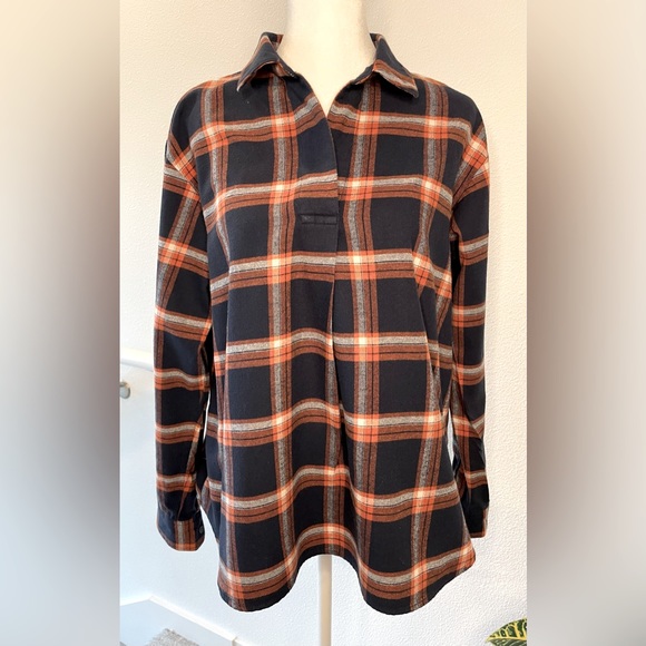 Uniqlo Pullover Plaid Flannel Shirt EUC Size Small - Picture 1 of 8